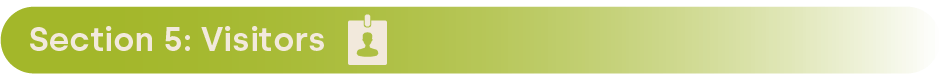 Biosecurity checklist - Section 5: Visitors header